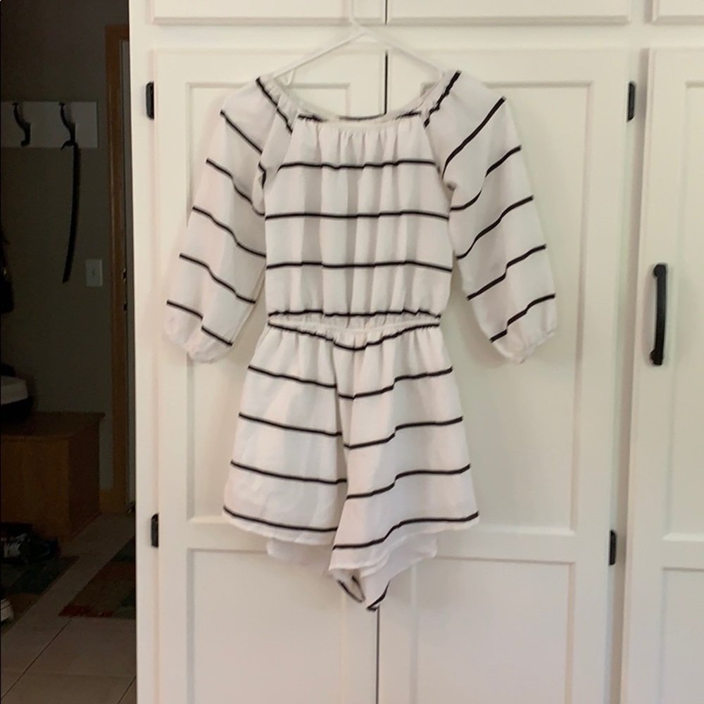 Striped romper